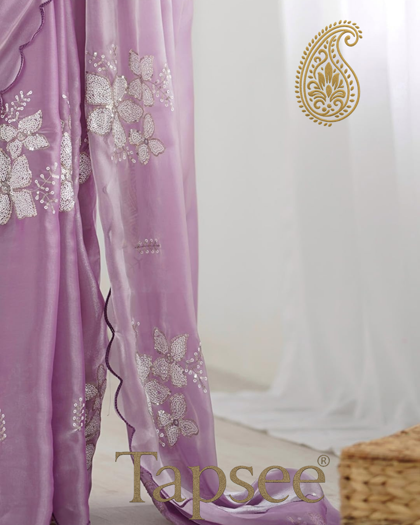 Lavender Jimmy Chho Saree