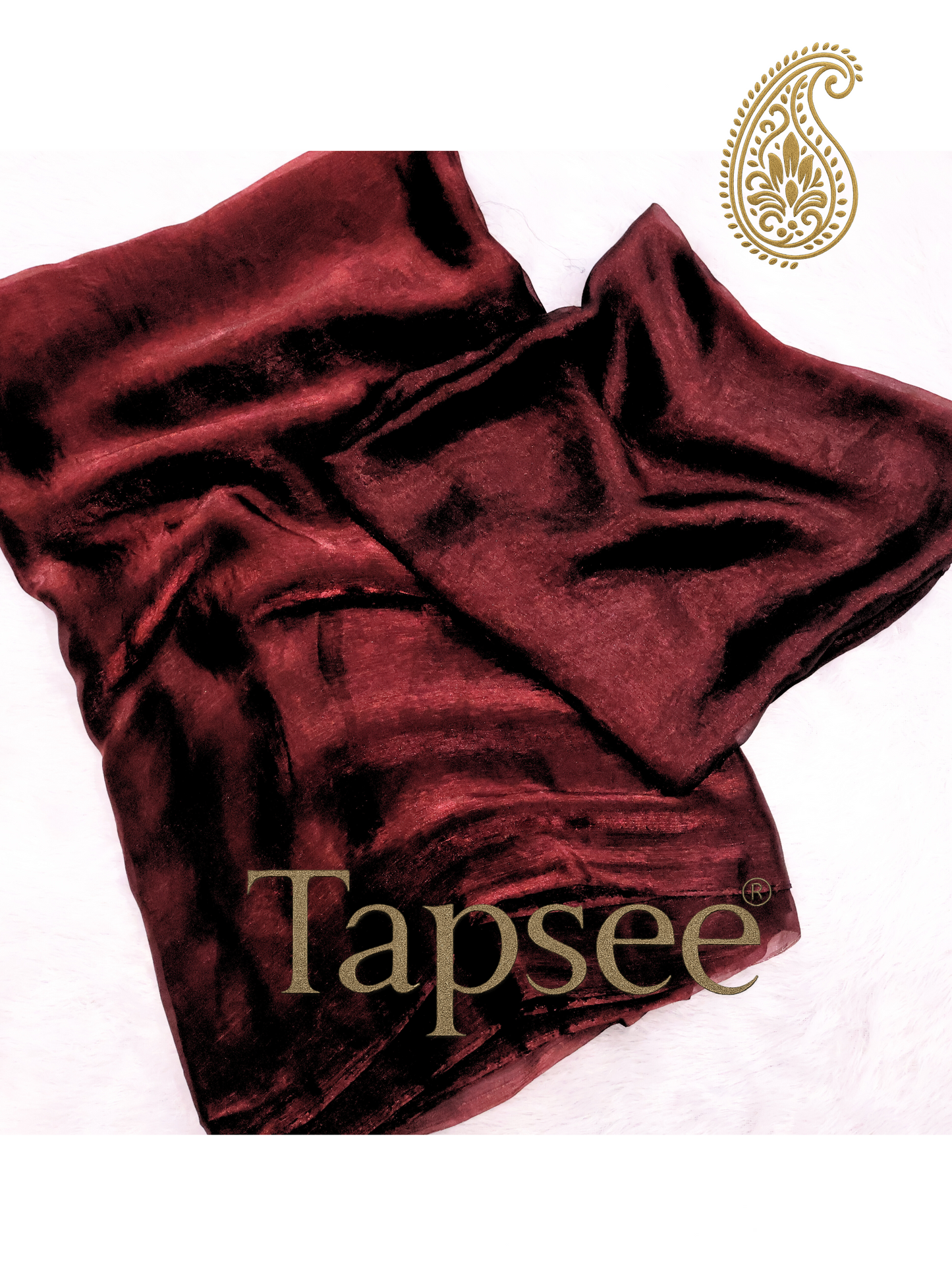 Elegant Maroon Space Silk Saree