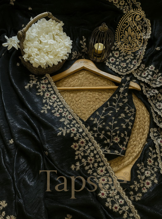 Black Luxury Silk Saree