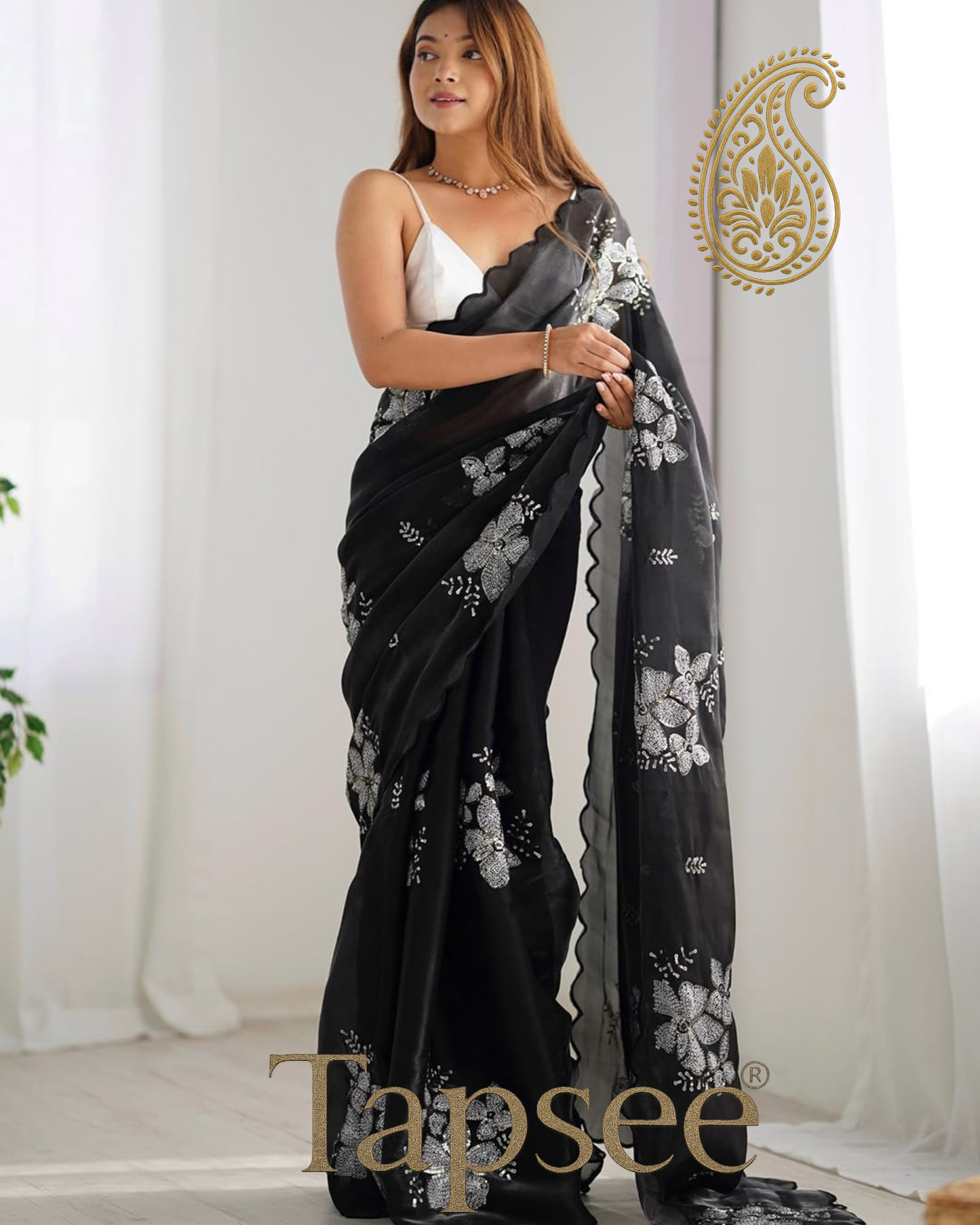 Black Jimmy Chho Saree