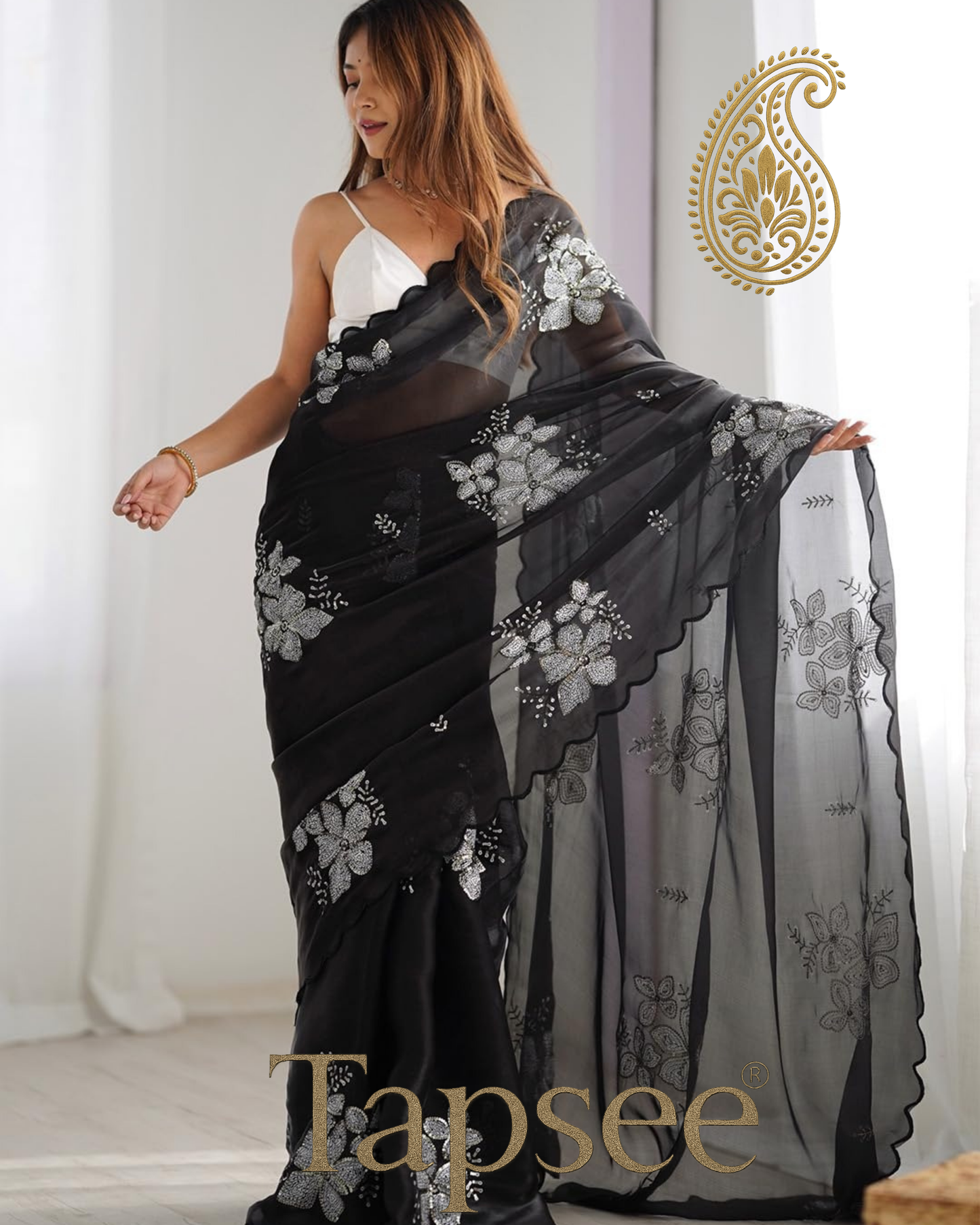 Black Jimmy Chho Saree