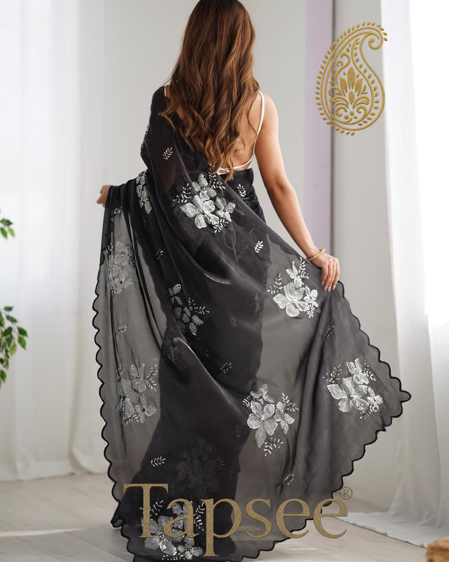 Black Jimmy Chho Saree
