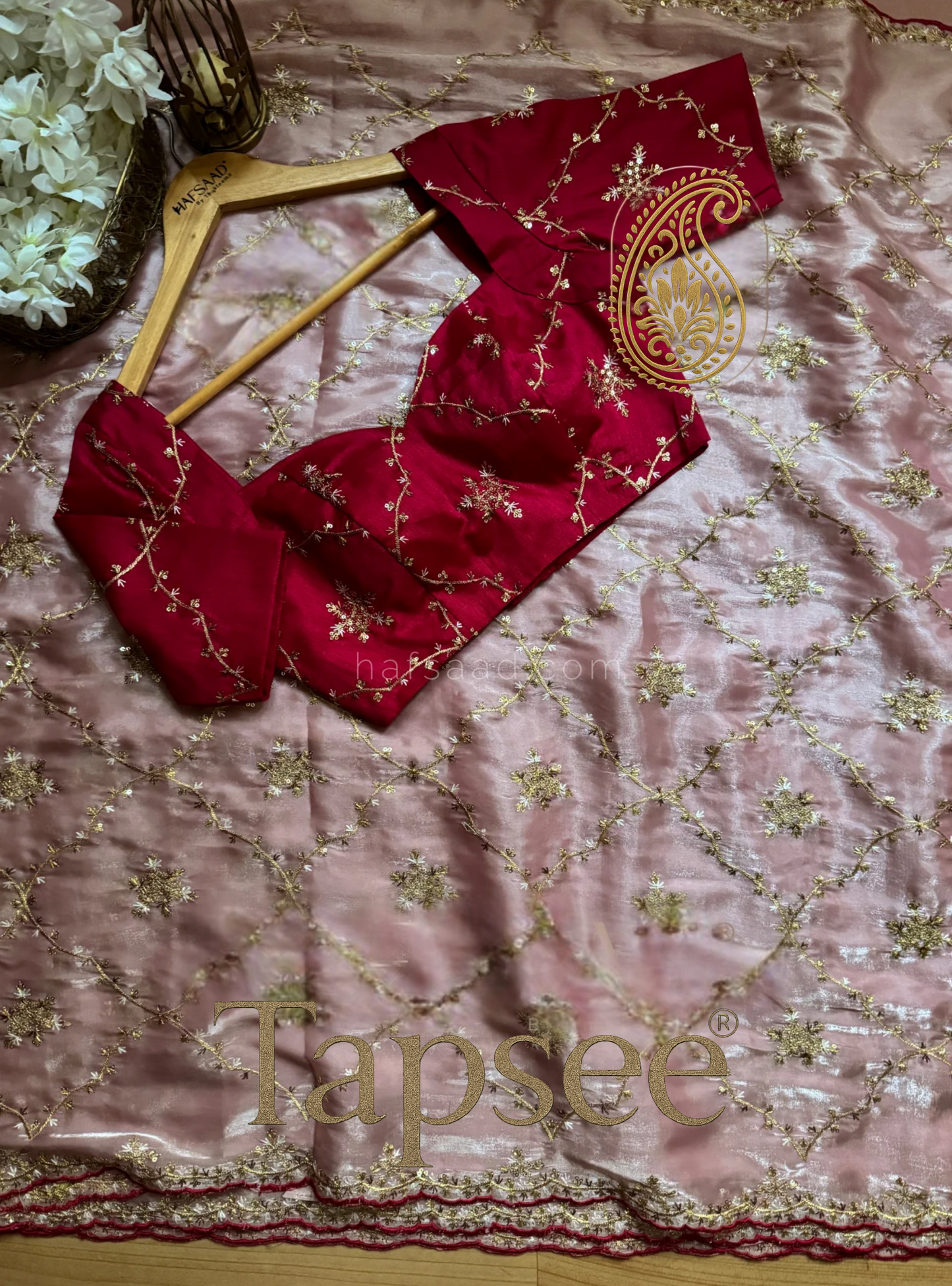 Rose Radiance Jimmycho Saree