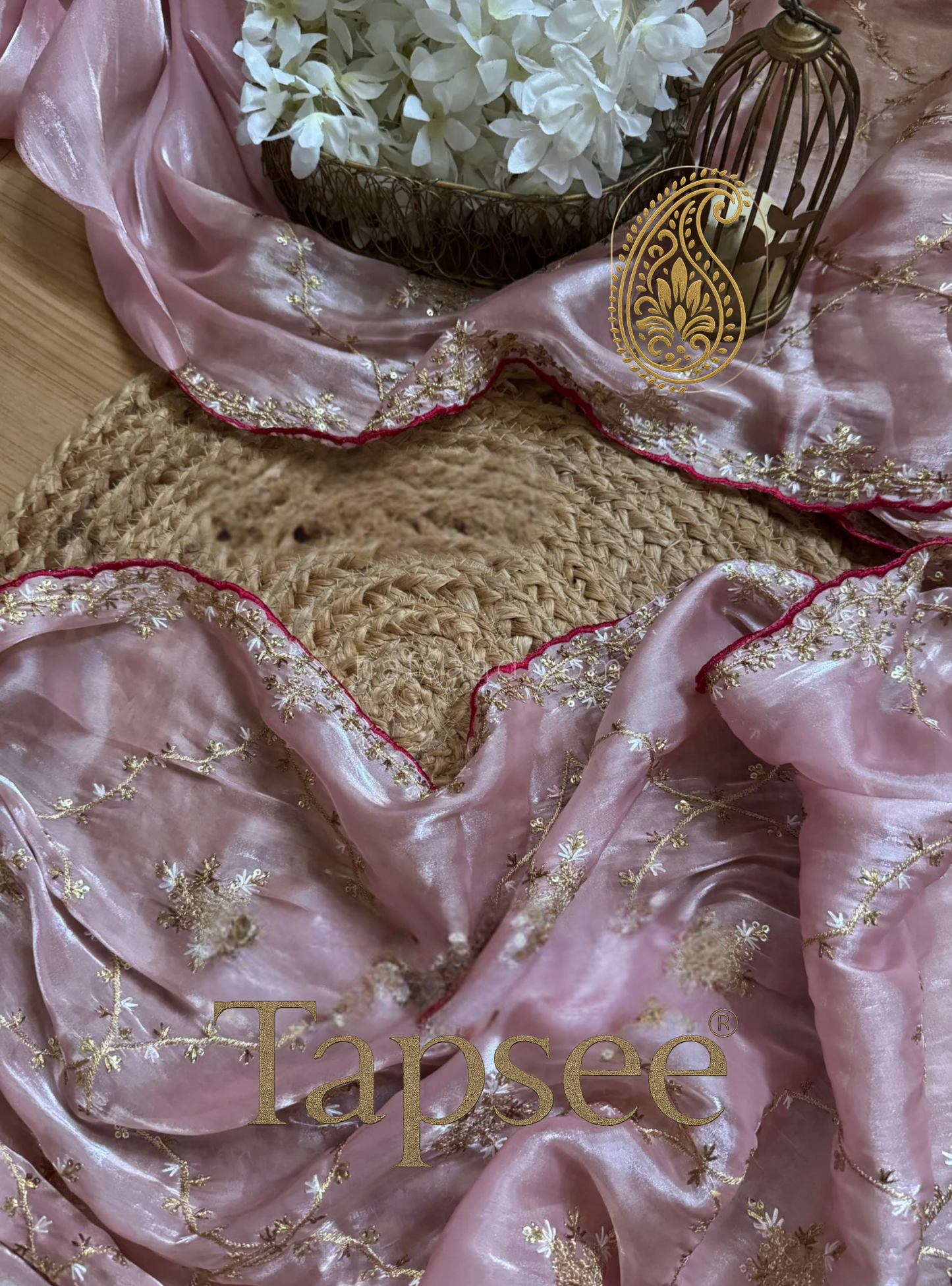 Rose Radiance Jimmycho Saree